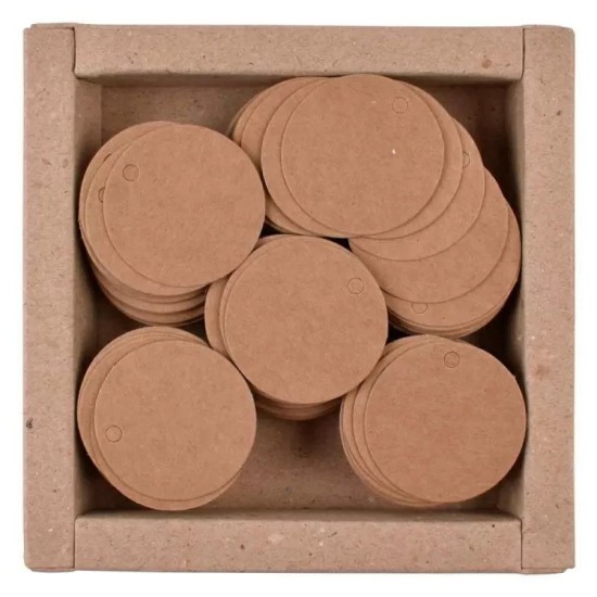 Στρόγγυλες κραφτ ετικέτες 4cm 250τεμ ( χαρτί 100gr ) Στρόγγυλες κραφτ ετικέτες 4cm 250τεμ ( χαρτί 100gr )