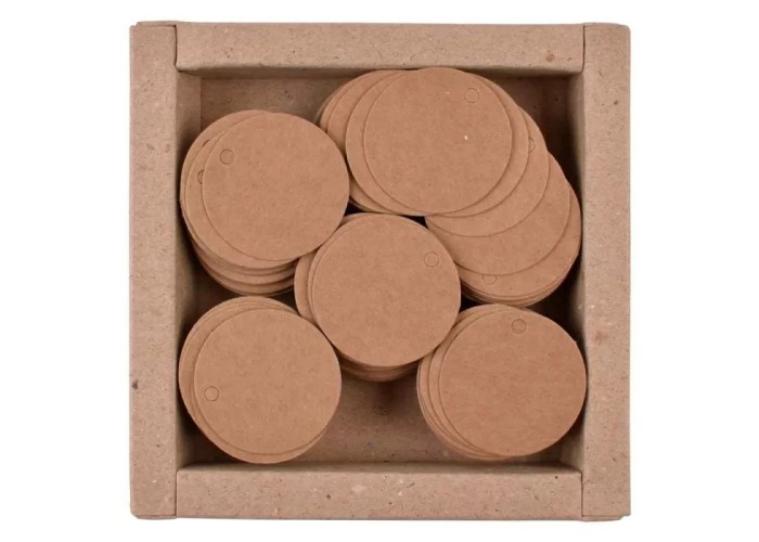 Στρόγγυλες κραφτ ετικέτες 4cm 250τεμ ( χαρτί 100gr ) Στρόγγυλες κραφτ ετικέτες 4cm 250τεμ ( χαρτί 100gr )