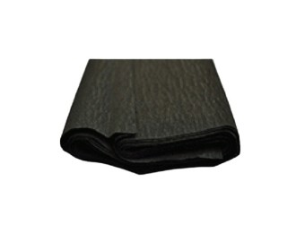 CREPE PAPER 50 x 250cm, 32gr -  BLACK CREPE PAPER 50 x 250cm, 32gr -  BLACK