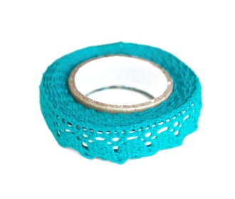 Αυτοκόλλητη δανδελοκορδέλα  15mm x 2m - τιρκουάζ Αυτοκόλλητη δανδελοκορδέλα  15mm x 2m - τιρκουάζ