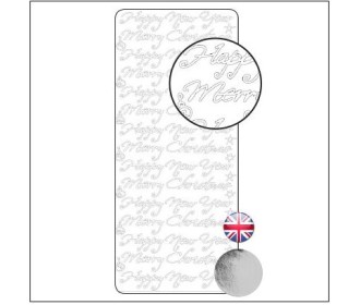 Διακοσμητικά Αυτοκόλλητα Christmas Wishes- Ασημί