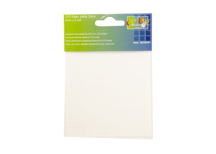 Αυτοκόλλητα διπλής όψης άσπρα 5mm X 5mm X 2mm -400τεμ Αυτοκόλλητα διπλής όψης άσπρα 5mm X 5mm X 2mm -400τεμ