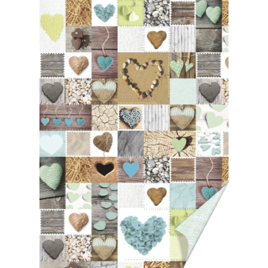 Χαρτόνι διπλής όψης 50χ70 Heart teal Χαρτόνι διπλής όψης 50χ70 Heart teal