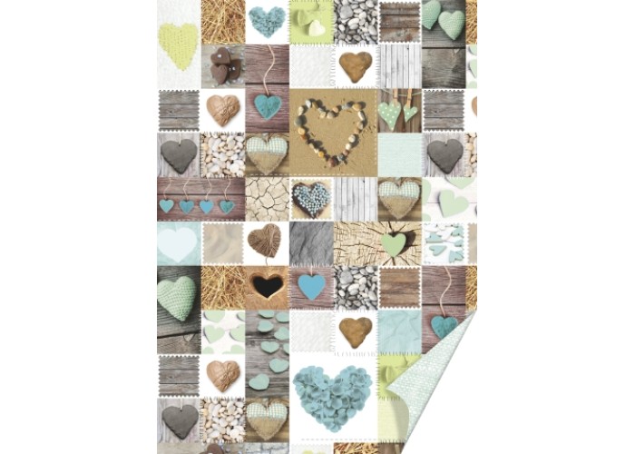Χαρτόνι διπλής όψης 50χ70 Heart teal Χαρτόνι διπλής όψης 50χ70 Heart teal