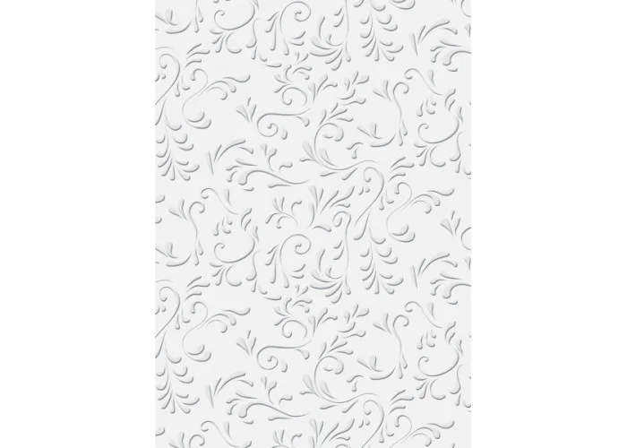 Ανάγλυφο χαρτόνι Roma λευκό  50x70 220gr 