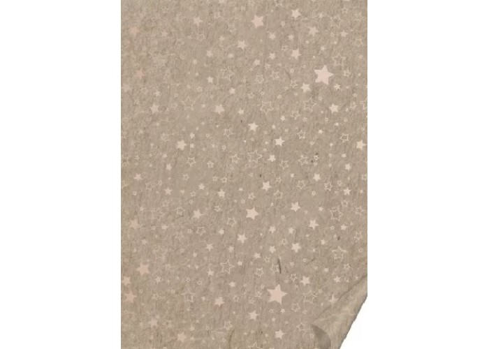 Χαρτόνι Κραφτ με Rose Gold foil αστέρια Α4 220γρ Χαρτόνι Κραφτ με Rose Gold foil αστέρια Α4 220γρ