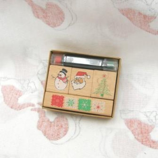 Σφραγίδα Christmas 4+1τεμ Σφραγίδα Christmas 4+1τεμ