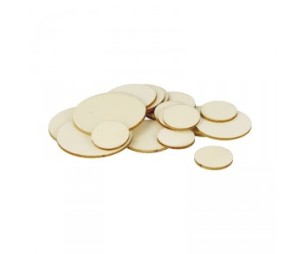 Ξύλινοι κύκλοι διάφορα μεγέθη 129τεμ