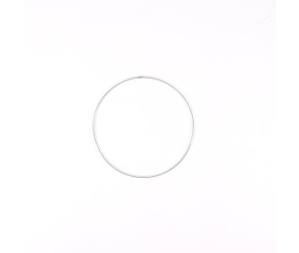 Μεταλλικό Στεφάνι Ασημί 15cm 3mm Μεταλλικό Στεφάνι Ασημί 15cm 3mm