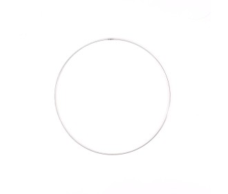 Μεταλλικό Στεφάνι Ασημί 25cm 3mm Μεταλλικό Στεφάνι Ασημί 25cm 3mm