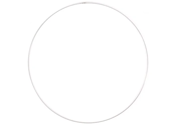 Μεταλλικό Στεφάνι Ασημί 45cm 3mm