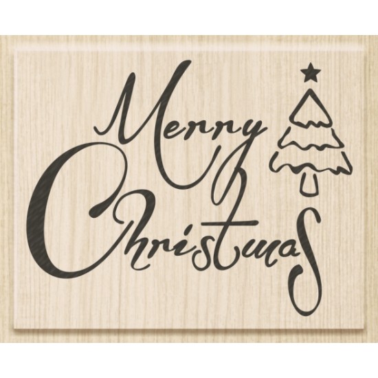 Σφραγίδα Merry Xmas 7*5.5 με ξύλινη βάση Σφραγίδα Merry Xmas 7*5.5 με ξύλινη βάση