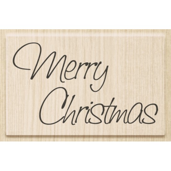 Σφραγίδα Merry Xmas #2 7cmx4,2cm με ξύλινη βάση Σφραγίδα Merry Xmas #2 7cmx4,2cm με ξύλινη βάση