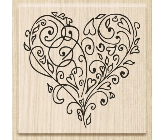 Ξύλινη σφραγίδα Emotional 6cm x5,5cm