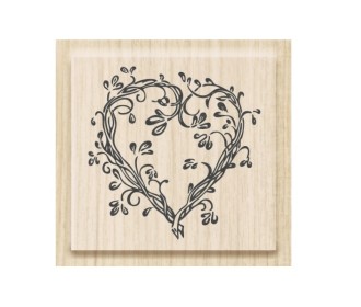 Σφραγίδα Ξύλινη Καρδιά 30mm