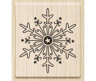 Ξύλινη σφραγίδα Ice Crystal Large 3,9x4,5cm Ξύλινη σφραγίδα Ice Crystal Large 3,9x4,5cm