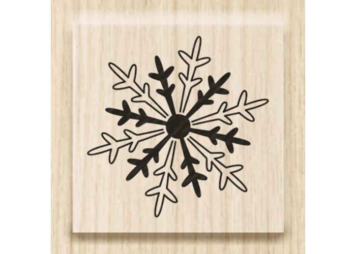 Ξύλινη σφραγίδα Ιce Crystal Mini 2,5x2,5cm