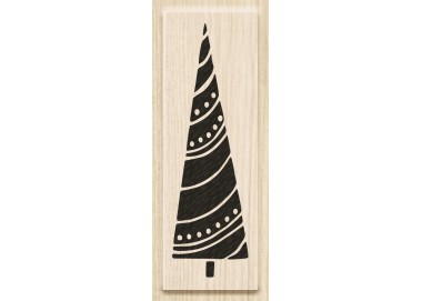 Ξύλινη σφραγίδα Tree with Garland 2,1x7cm Ξύλινη σφραγίδα Tree with Garland 2,1x7cm