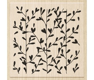 Ξύλινη σφραγίδα Branches 7x7cm