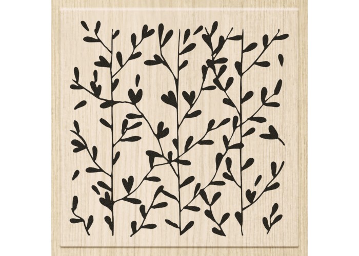 Ξύλινη σφραγίδα Branches 7x7cm
