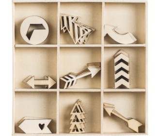 Ξύλινα διακοσμητικά Βέλη 45τεμ Ξύλινα διακοσμητικά Βέλη 45τεμ