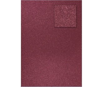 A4 Glitter Card Burgundy ( Wine Red) 