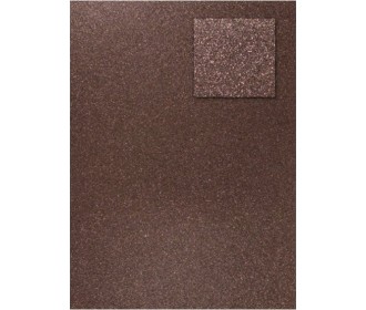 A4 Glitter Card Mocca 