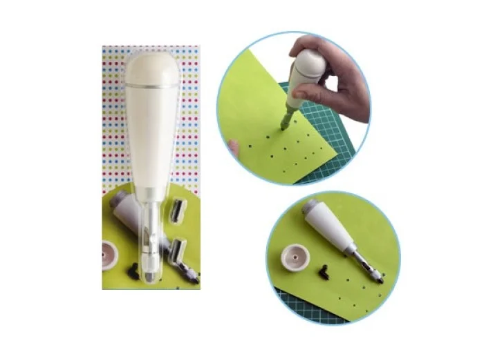 Screw hole punch 3 tips (2mm,3mm,4mm)