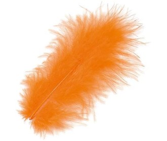 Φτερά Μαραμπου 10cm 15τεμ - Πορτοκαλί Φτερά Μαραμπου 10cm 15τεμ - Πορτοκαλί