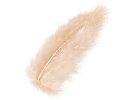 Φτερά Μαραμπου 10cm 15τεμ - apricot