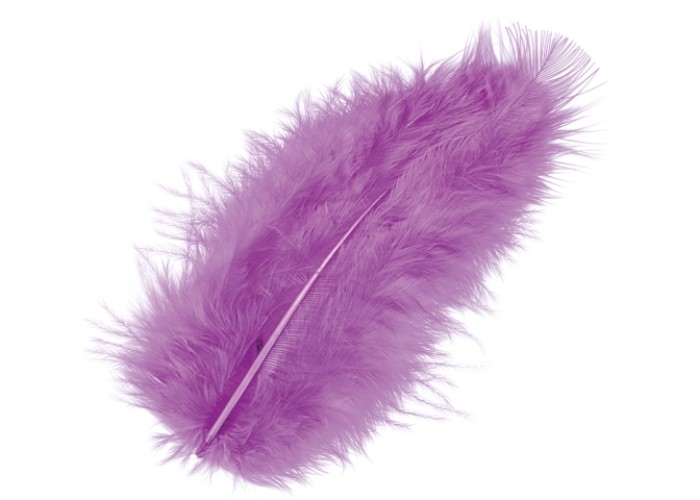 Φτερά Μαραμπου 10cm 15τεμ -violet