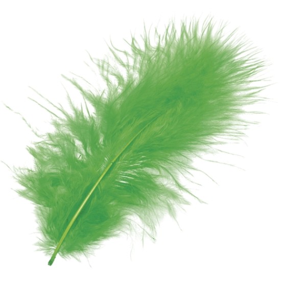 Φτερά Μαραμπου 10cm 15τεμ -green