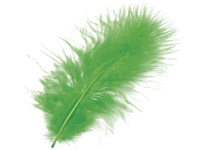Φτερά Μαραμπου 10cm 15τεμ -green