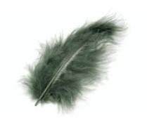 Φτερά Μαραμπου 10cm 15τεμ -dark green Φτερά Μαραμπου 10cm 15τεμ -dark green