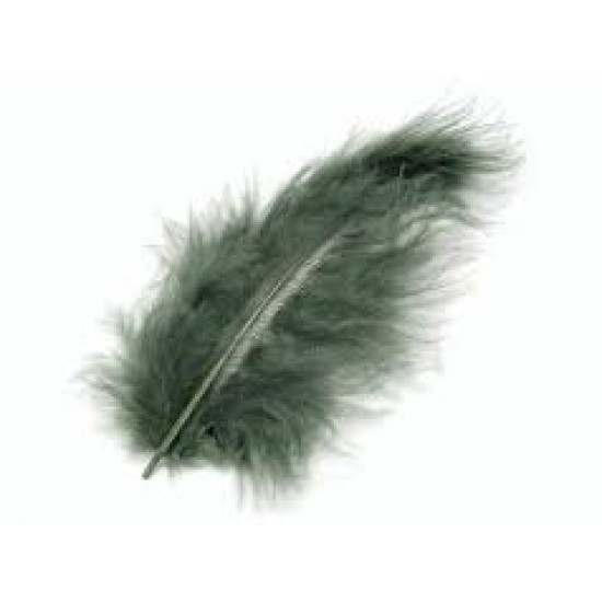 Φτερά Μαραμπου 10cm 15τεμ -dark green