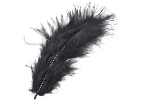 Φτερά Μαραμπου 10cm 15τεμ -black Φτερά Μαραμπου 10cm 15τεμ -black