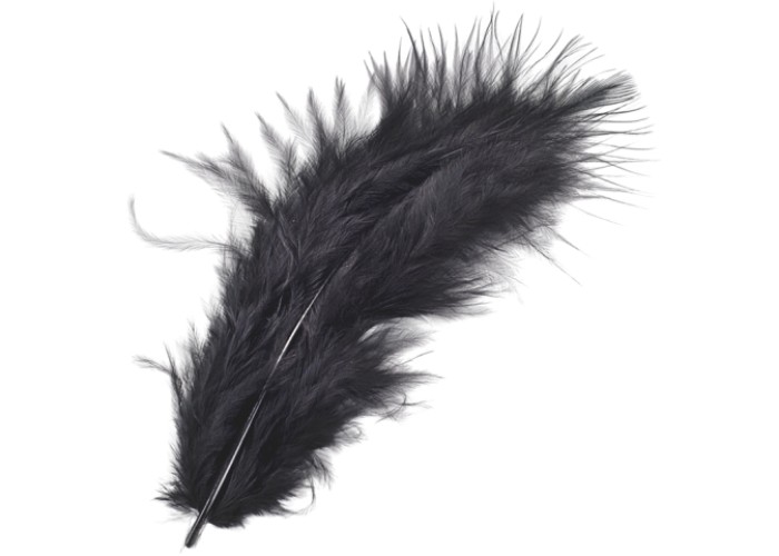 Φτερά Μαραμπου 10cm 15τεμ -black