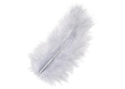 Φτερά Μαραμπου 10cm 15τεμ - γκρι