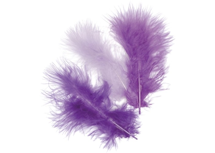 Φτερά Μαραμπου 10cm 15τεμ-mix orchid Φτερά Μαραμπου 10cm 15τεμ-mix orchid