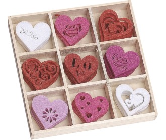 Διακοσμητικά τσόχας Hearts 45τεμ Διακοσμητικά τσόχας Hearts 45τεμ