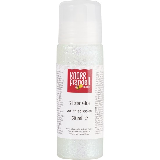 Κόλλα glitter Knorr prandell λευκή ιριδίζουσα 50ml Κόλλα glitter Knorr prandell λευκή ιριδίζουσα 50ml