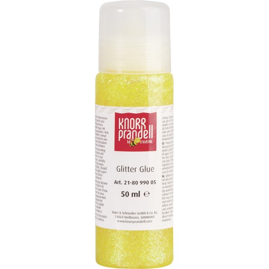 Κόλλα glitter Knorr prandell Κίτρινη 50ml