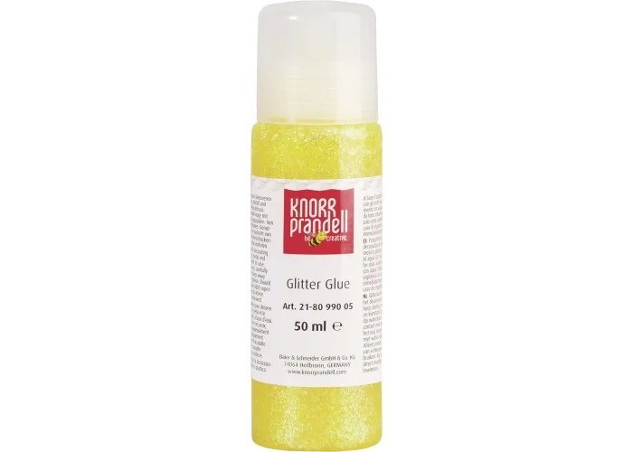 Κόλλα glitter Knorr prandell Κίτρινη 50ml