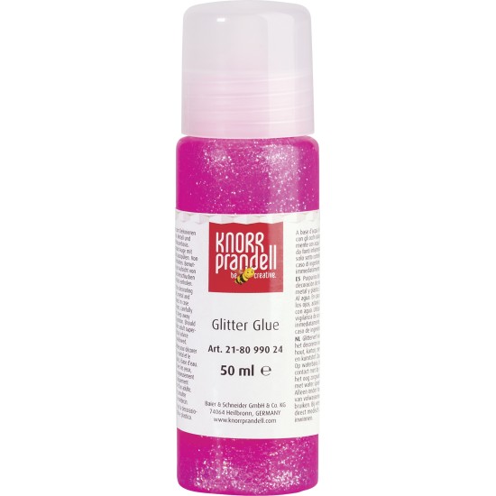 Κόλλα glitter Knorr prandell Ροζ 50ml Κόλλα glitter Knorr prandell Ροζ 50ml