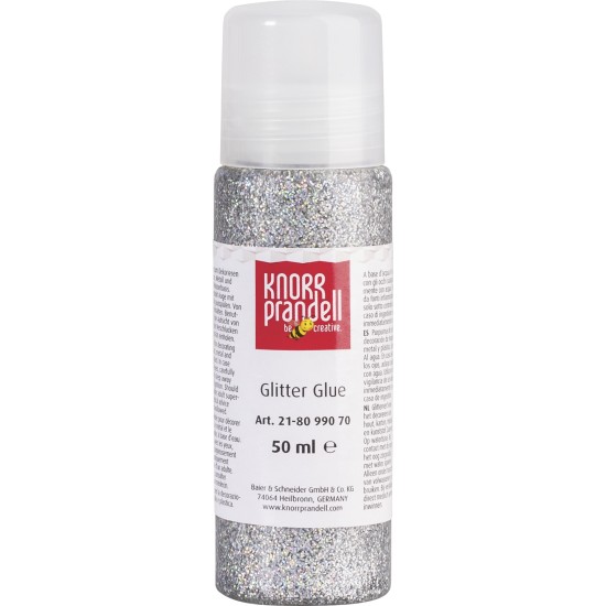 Κόλλα Glitter Knorr Prandell Ασημί ιριδίζον 50ml Κόλλα Glitter Knorr Prandell Ασημί ιριδίζον 50ml