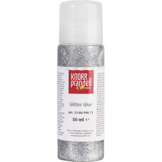 Κόλλα glitter Knorr prandell Ασημί 50ml Κόλλα glitter Knorr prandell Ασημί 50ml