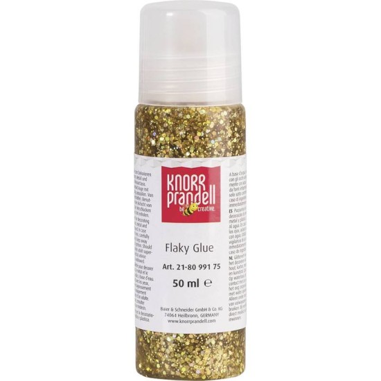 Κόλλα Glitter Knorr Prandell Χρυσές Νιφάδες Ιριδίζουσες 50ml Κόλλα Glitter Knorr Prandell Χρυσές Νιφάδες Ιριδίζουσες 50ml