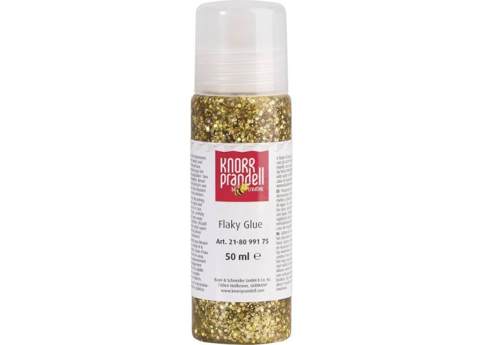 Κόλλα Glitter Knorr Prandell Χρυσές Νιφάδες Ιριδίζουσες 50ml