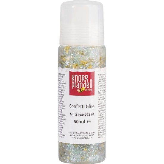 Κόλλα Glitter Knorr Prandell Confetti Ασημί και Χρυσά Αστεράκια 50ml Κόλλα Glitter Knorr Prandell Confetti Ασημί και Χρυσά Αστεράκια 50ml