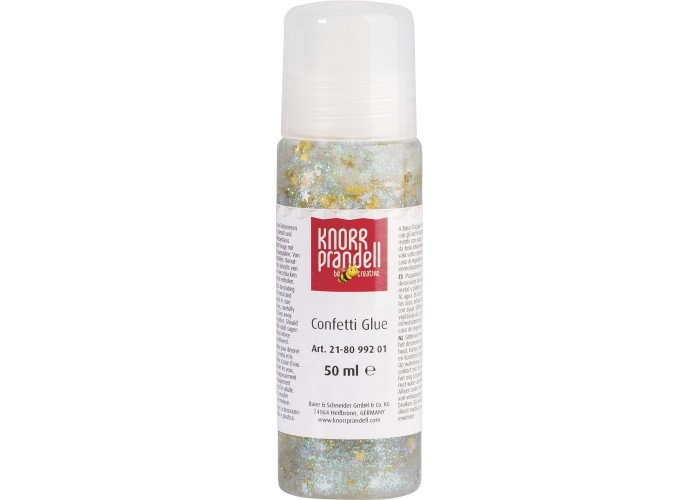 Κόλλα Glitter Knorr Prandell Confetti Ασημί και Χρυσά Αστεράκια 50ml Κόλλα Glitter Knorr Prandell Confetti Ασημί και Χρυσά Αστεράκια 50ml